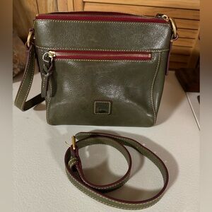 Olive, Green Florentine, leather Dooney, and Bourke Crossbody